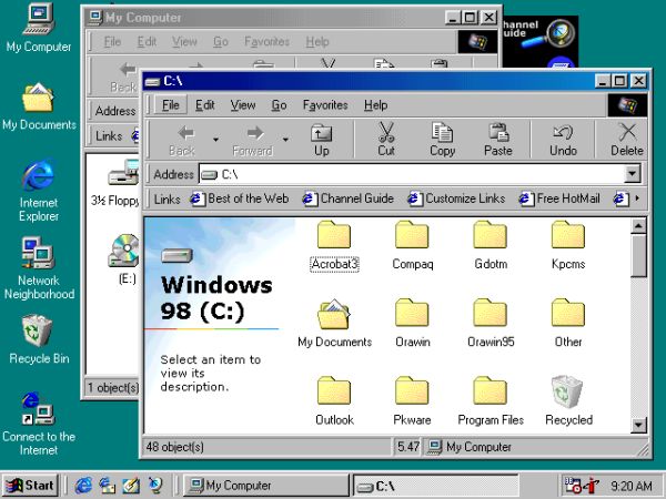 Windows 98桌面